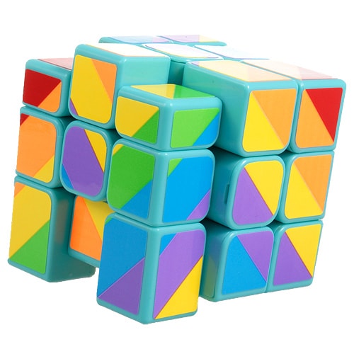 Механічні головоломки на логіку 3х3 Smart Cube Rainbow mint | Райдужний кубик зелений