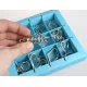 Головоломка 10 Metal Puzzle Blue | Блакитний набір