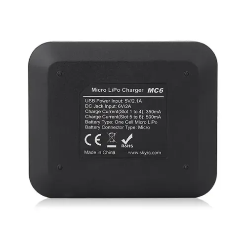 Li-Pol (литий-полимерные) Зарядное устройство SkyRC MC6 500mA 6х1S LiPo