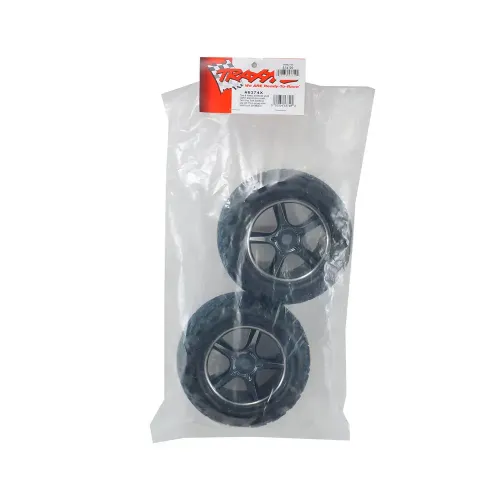 Комплектующие Колеса Traxxas Talon 3,8" Gemini черный хром 2 шт (5374X)