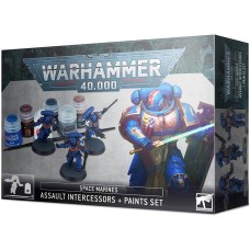 Space Marines Assault Intercessors and Paint Set