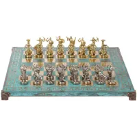 Шахматы Manopoulos Битва титанов в деревянном футляре 36 х 36 см 4.8 кг (S18MTIR)