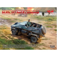 Штабной бронеавтомобиль Sd.Kfz. 247 Ausf.B с экипажем