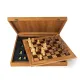 Шахматы SW43B40H шахматы Manopoulos Olive Burl Chessboard 40cm with Staunton Chessmen