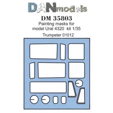 Маска для моделі автомобіля Урал-4320 (Trumpeter) 1:35