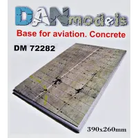 Підставка для моделей. Тема: Бетонка. Стоянка літака (390x260 мм) №1 1:72