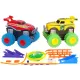 Игрушечные машинки Машинки на бат. Trix Trux набор 2 машинки с трассой (красный+желтый)