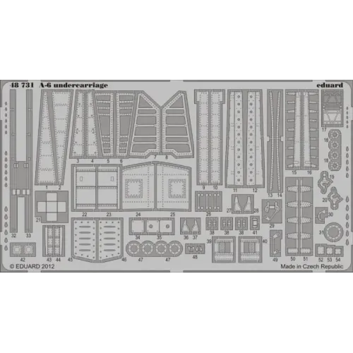 Фототравлення Фототравление 1/48 А-6 шасси, рекомендовано для KIN (EDU-48731) Масштаб: 1:48