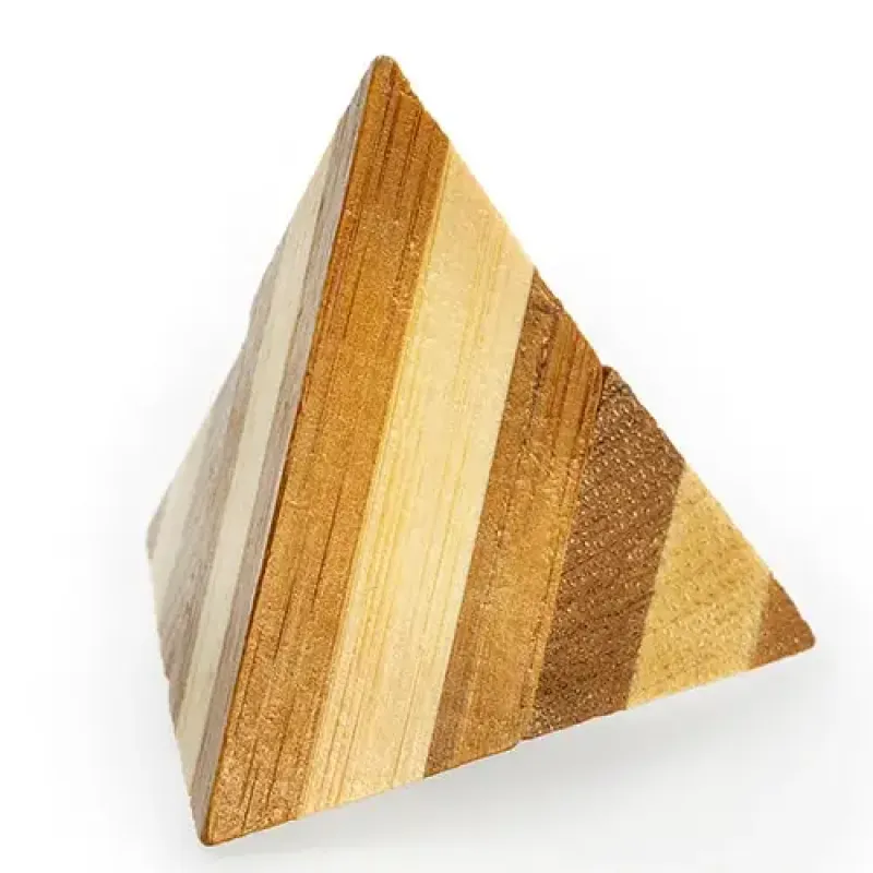 Головоломка Пирамида | Pyramid Puzzle 3D Bamboo
