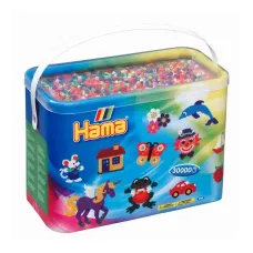Термомозаїка HAMA Набір кольорових намистин MIDI 5+, 30000шт, 22 кольора