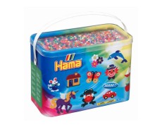 Термомозаїка HAMA Набір кольорових намистин, 30.000 шт, 22 кольори, MIDI 5+