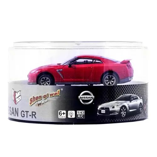 Игрушечные машинки Машинка ShenQiWei микро р/у 1:43 лиценз. Nissan GT-R (красный)