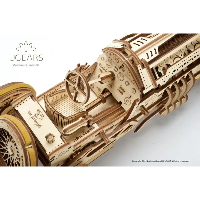 Трехмерный пазл Ukrainian Gears Спорткар U-9 Гран-при (70044)