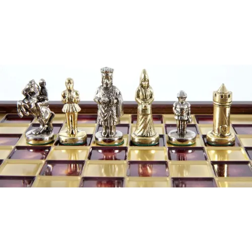 Шахи Шахи Manopoulos Візантійська імперія в дерев'яному футлярі 20 х 20 см (SK1RED)