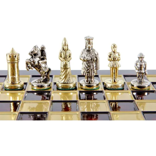 Шахи Шахи Manopoulos Візантійська імперія в дерев'яному футлярі 20 х 20 см (SK1RED)