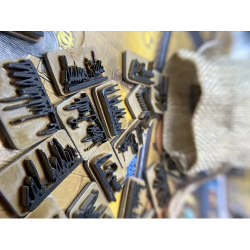 Игровые элементы Таверни Тіфенталя. Набір преміальних токенів підписів (40+4 шт.)