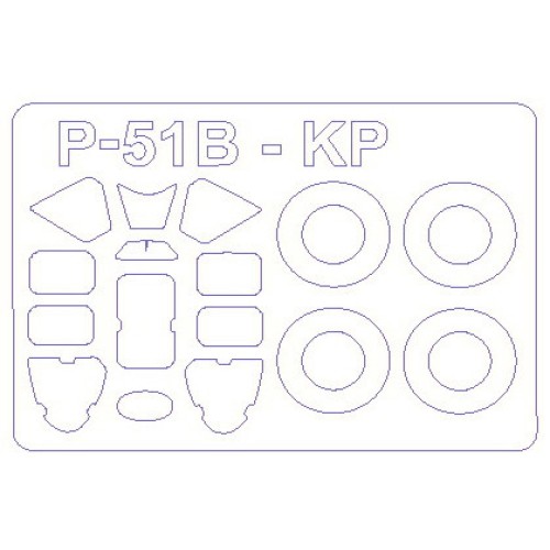Декалі Маска для модели самолета P-51B Mustang (Kovozavody Prostejov) 1:72