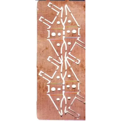 Фототравлення Літакові стопорні колодки, набір №3 (DAN72505) Масштаб: 1:72