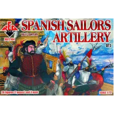 Испанская матросская артиллерия 16-17 века, набор 3 1:72