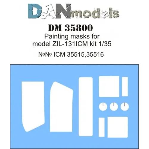 Декали Маска для модели автомобиля ЗиЛ-131 (ICM) 1:35
