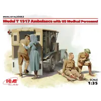 Санітарний автомобіль: Модель Т 1917р. з медичним персоналом США 1:35