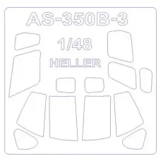 Маска для вертолета AS 350 B3 "Everest" (Heller) 1:48
