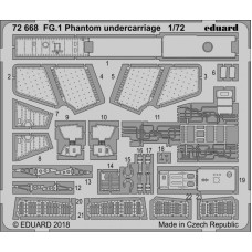 Фототравление: Шасси для самолета FG.1 Phantom (Airfix) 1:72