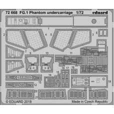 Фототравление: Шасси для самолета FG.1 Phantom (Airfix) 1:72