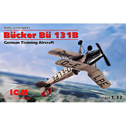 Літаки Німецький навчальний літак Bücker Bü 131B (ICM 32031)