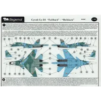 Декаль СУ-34 "Fullback"-"Hellduck" 1:48