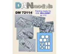 Маска для модели самолета МиГ-25РБТ (ICM) 1:72