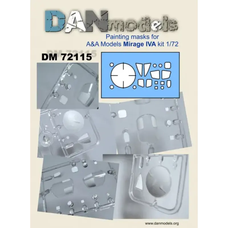 Маска для моделі літака Міраж 4А (A&A Models) 1:72
