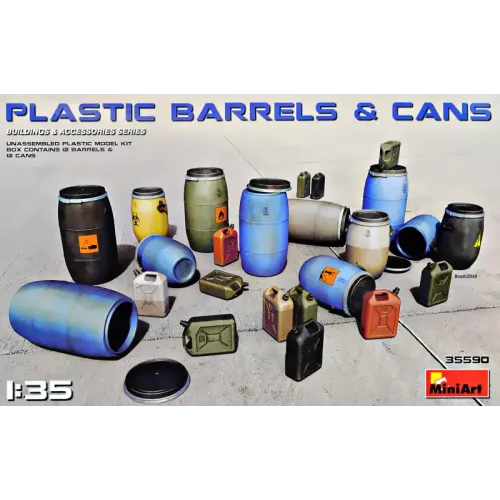 Будівлі та елементи Пластикові бочки та каністри 1:35