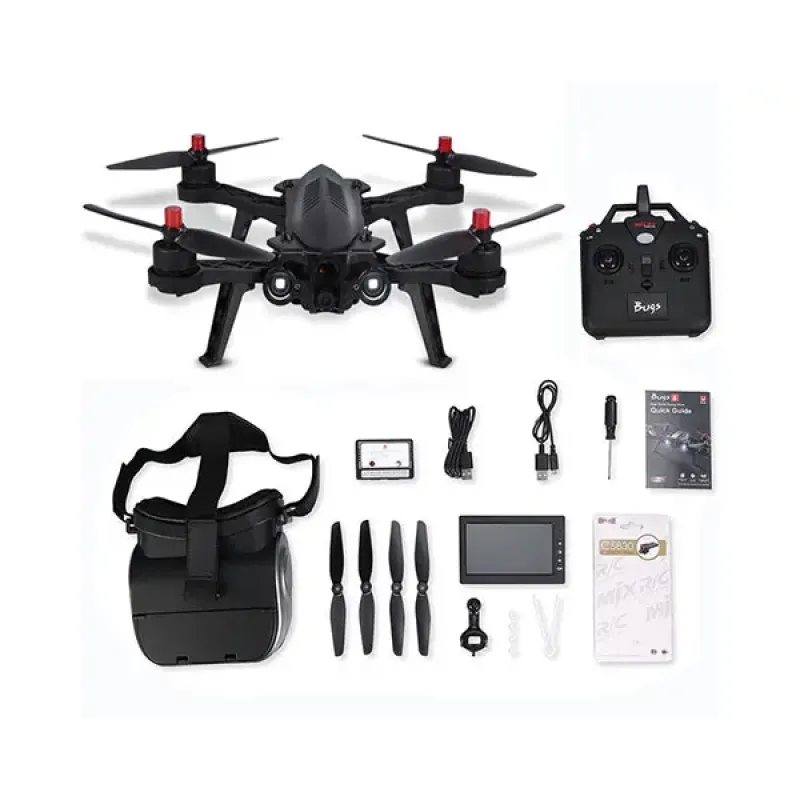 Квадрокоптер MJX Bugs B6 с FPV-камерой C5830 + монитор и видеоочки
