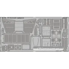 Фототравление 1/48 А-6 электронное оборудование, рекомендовано для KIN (EDU-48730) Масштаб:  1:48