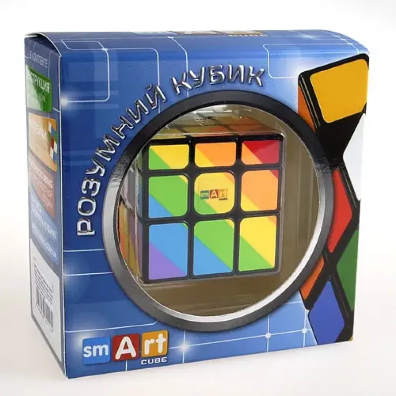 Головоломка Smart Cube Rainbow black | Радужный кубик