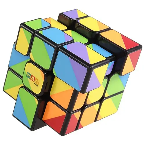 Головоломка Smart Cube Rainbow black | Радужный кубик