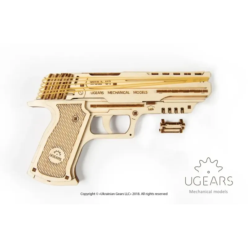 3D пазл Ukrainian Gears Пістолет Вольф-01 (70047)