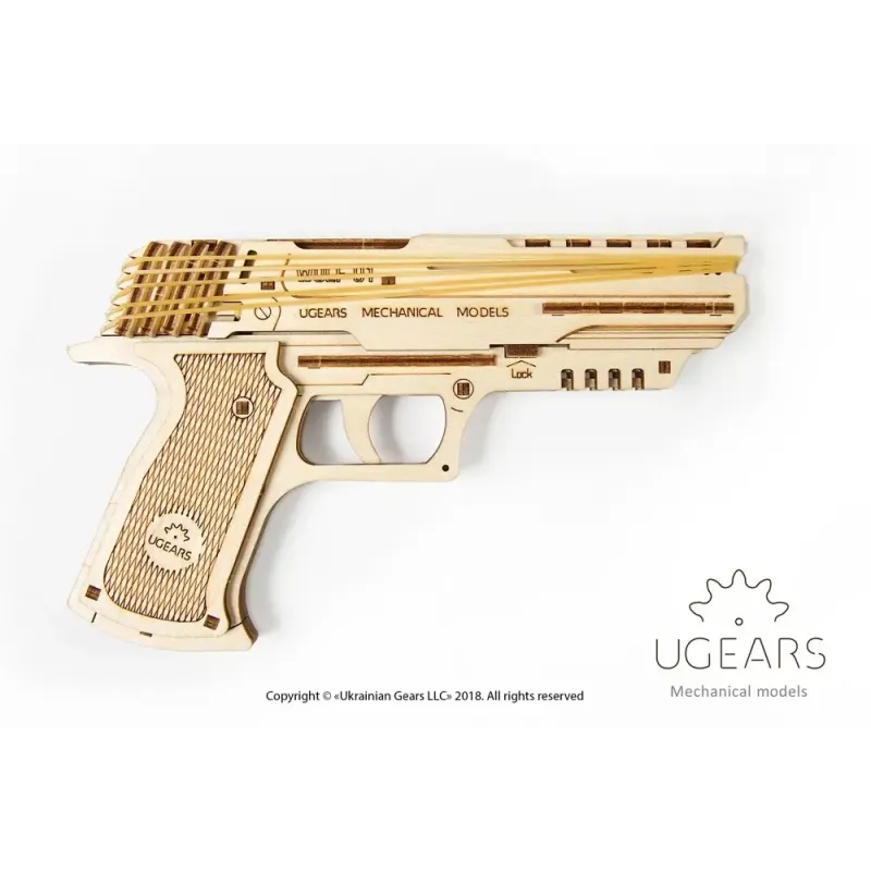 3D пазл Ukrainian Gears Пістолет Вольф-01 (70047)