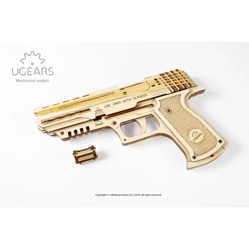 3D пазл Ukrainian Gears Пістолет Вольф-01 (70047)