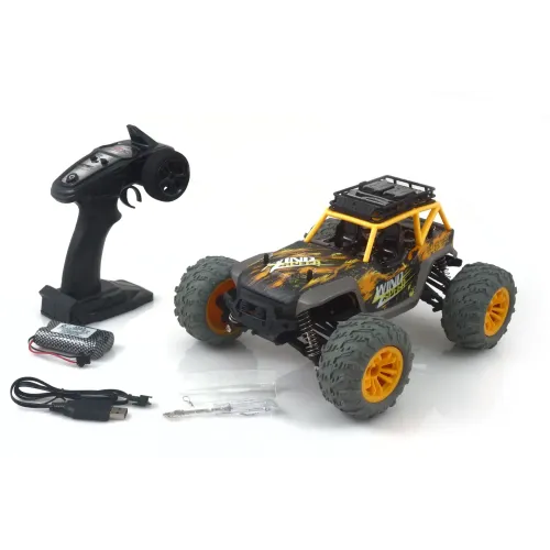 Игрушечные машинки Машинка на радиоуправлении 1:12 UJ Pioneer 4WD (желтый)