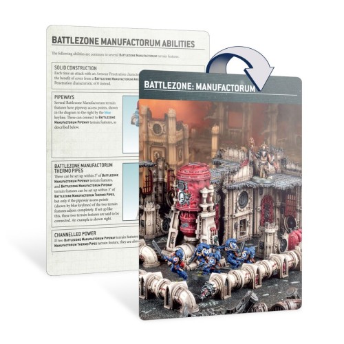 Декорации Battlezone: Manufactorum. Datasheet Cards ENG