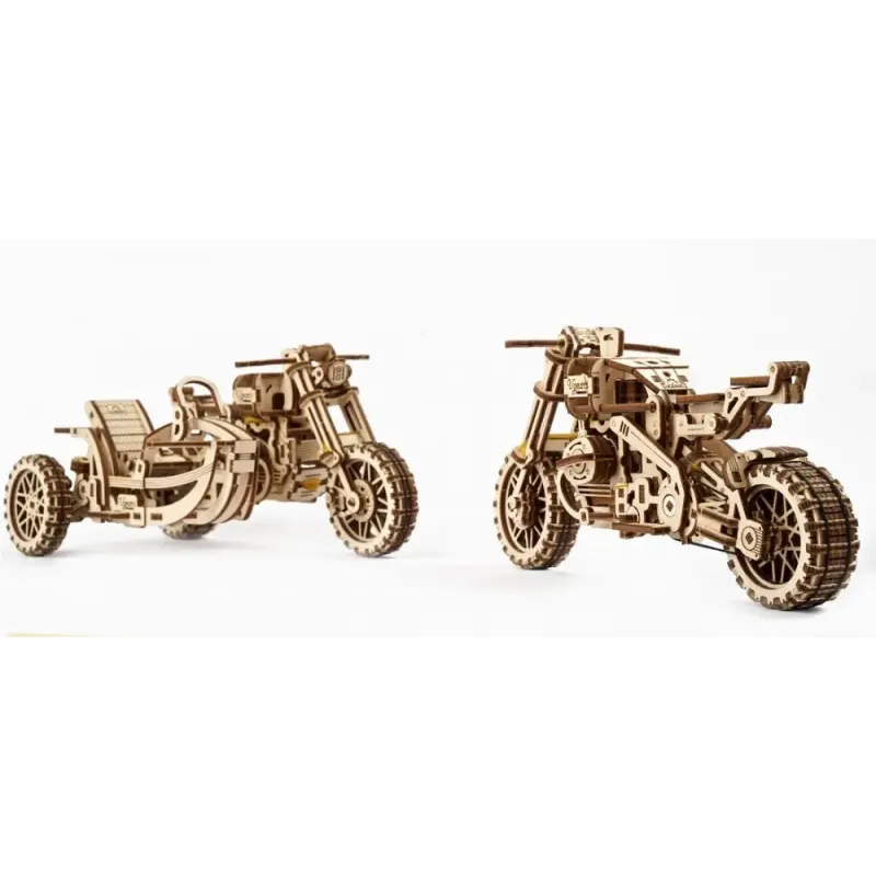 Механічна модель «Мотоцикл Scrambler UGR-10 з коляскою»