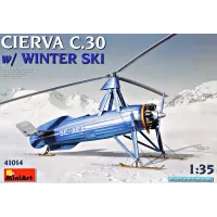 Автожир "Avro Cierva C.30" с зимними лыжами