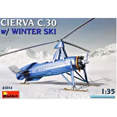 Автожир "Avro Cierva C.30" с зимними лыжами