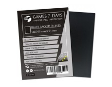 Протекторы для карт Games7Days (66 х 91 мм, MTG, 100 шт.) Black (PREMIUM)