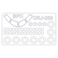 Маска для модели самолета CRJ-100/200 (BPK Models) 1:144