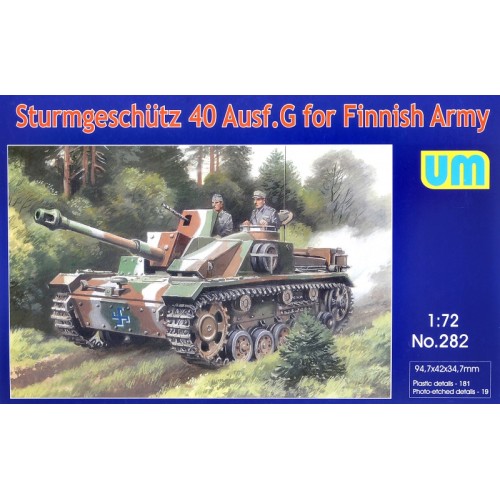 Бронетехника и артиллерия Немецкая САУ Sturmgeschutz 40 Ausf.G для финской армии 1:72