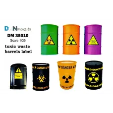 Декаль: Этикетки на бочки с токсичными отходами 1:35