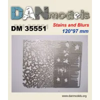 Фототравление: Трафарет для нанесения следов брызг и пятен, №2 1:35